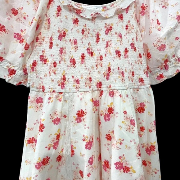 Love Shack Fancy x Target Cosette puff sleeve floral dress Size Small - Picture 9 of 14